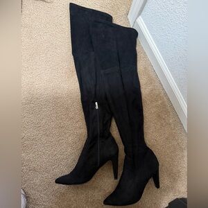 Black Over-the-Knee Women's Boots
